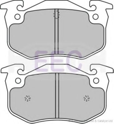 Комплект тормозных колодок, дисковый тормоз EEC BRP0771