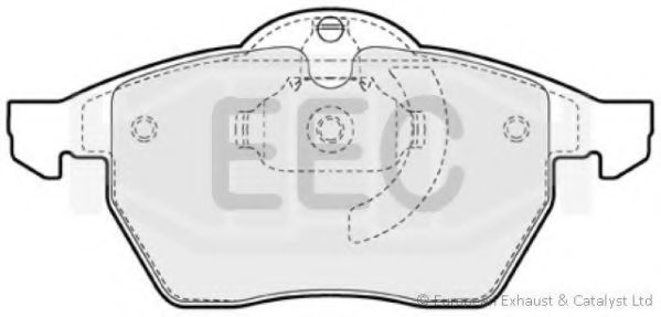Комплект тормозных колодок, дисковый тормоз EEC BRP0941