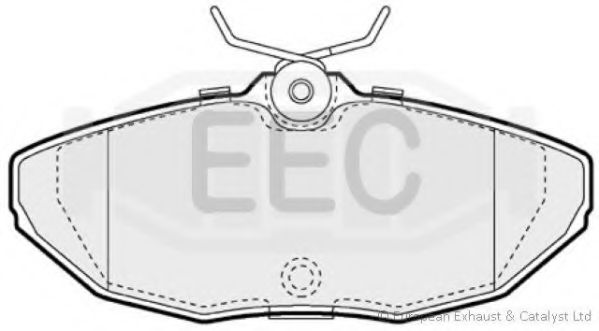 Комплект тормозных колодок, дисковый тормоз EEC BRP1127
