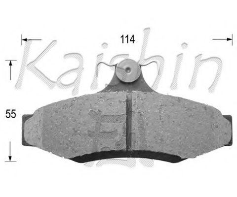 Комплект тормозных колодок, дисковый тормоз KAISHIN D11172