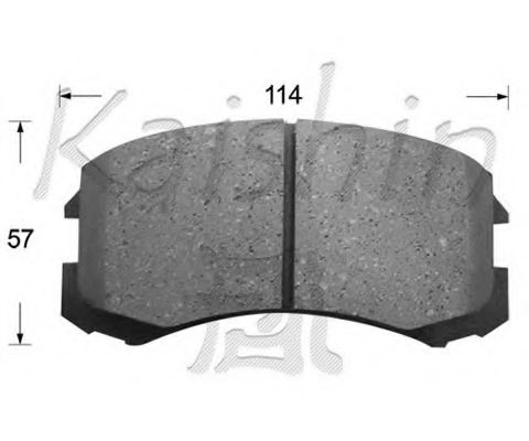 Комплект тормозных колодок, дисковый тормоз KAISHIN D6109
