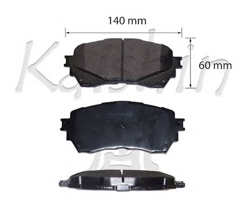 Комплект тормозных колодок, дисковый тормоз JAPANPARTS PA350