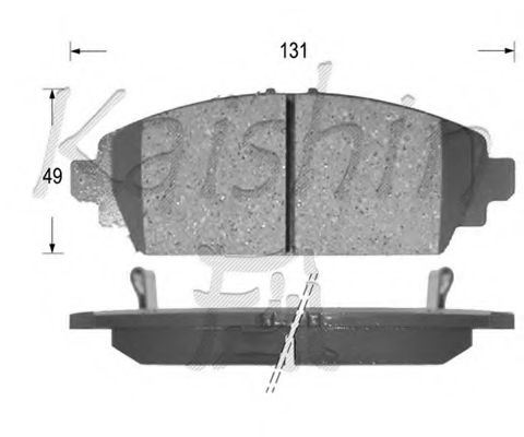 Комплект тормозных колодок, дисковый тормоз KAISHIN FK5131