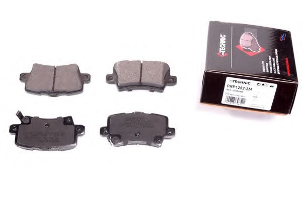 Комплект тормозных колодок, дисковый тормоз PROTECHNIC PRP1252-3M