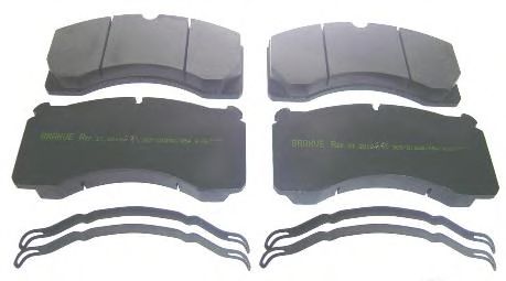 Комплект тормозных колодок, дисковый тормоз AIR FREN 21.29124