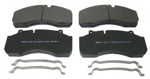 Комплект тормозных колодок, дисковый тормоз AIR FREN 21.29143