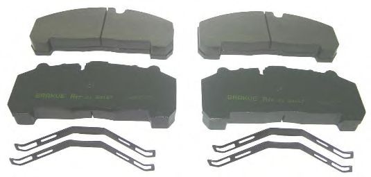 Комплект тормозных колодок, дисковый тормоз AIR FREN 21.29167