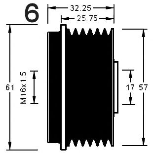 Механизм свободного хода генератора AD KÜHNER 885039