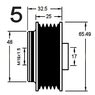 Механизм свободного хода генератора CEVAM 16600