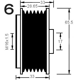Механизм свободного хода генератора RPK 0380647