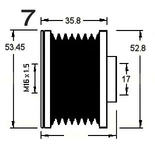 Механизм свободного хода генератора CEVAM 14120