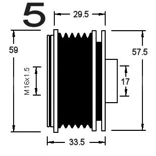 Механизм свободного хода генератора CEVAM 14210