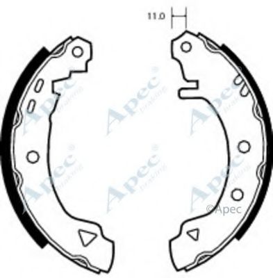 Тормозные колодки APEC braking SHU462