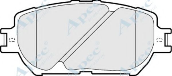 Комплект тормозных колодок, дисковый тормоз APEC braking PAD1290