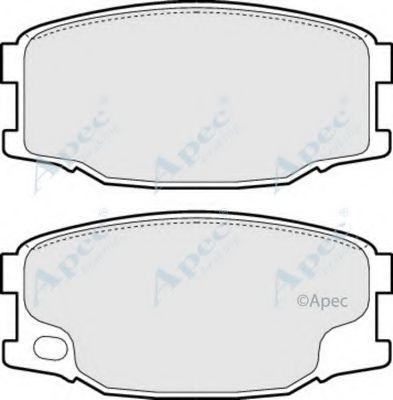 Комплект тормозных колодок, дисковый тормоз APEC braking PAD1361
