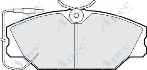 Комплект тормозных колодок, дисковый тормоз APEC braking PAD492