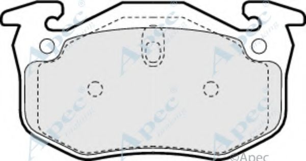 Комплект тормозных колодок, дисковый тормоз APEC braking PAD891