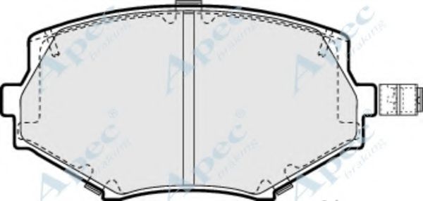 Комплект тормозных колодок, дисковый тормоз APEC braking PAD900