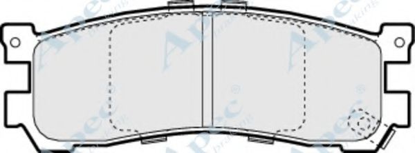 Комплект тормозных колодок, дисковый тормоз APEC braking PAD1067