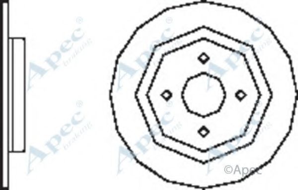 Тормозной диск APEC braking DSK2493