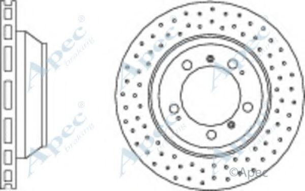 Тормозной диск APEC braking DSK2530