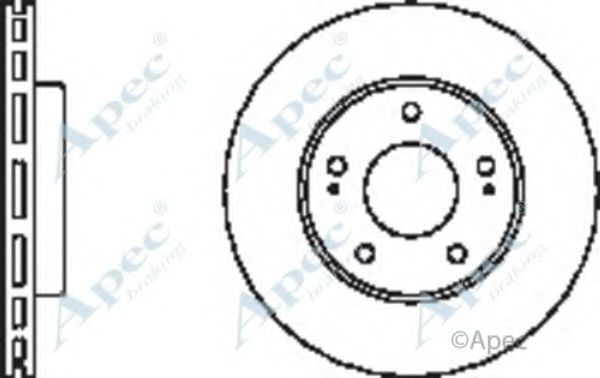 Тормозной диск APEC braking DSK2342