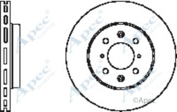 Тормозной диск APEC braking DSK2387