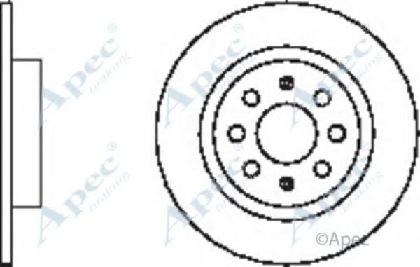 Тормозной диск APEC braking DSK2395
