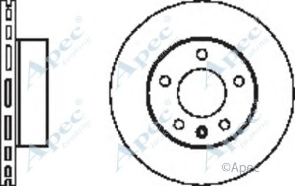 Тормозной диск APEC braking DSK2446