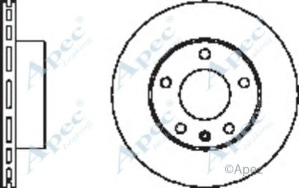 Тормозной диск APEC braking DSK2447