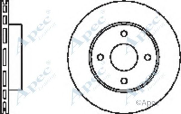 Тормозной диск APEC braking DSK2348