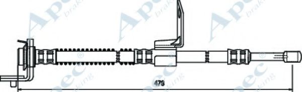 Тормозной шланг PAGID 70573