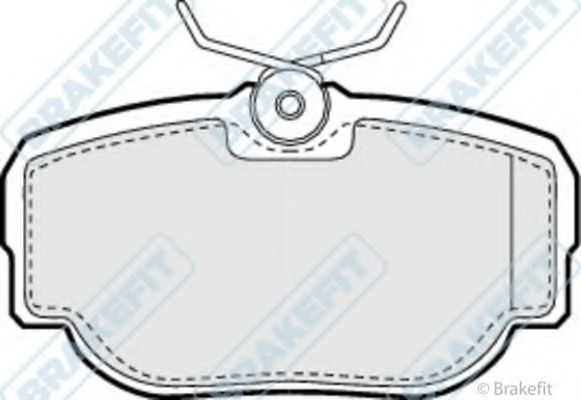 Комплект тормозных колодок, дисковый тормоз APEC braking PD3297