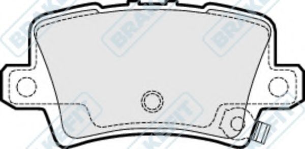 Комплект тормозных колодок, дисковый тормоз APEC braking PD3088