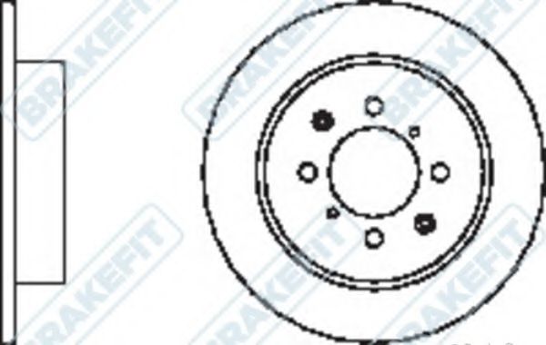 Тормозной диск APEC braking DK6038