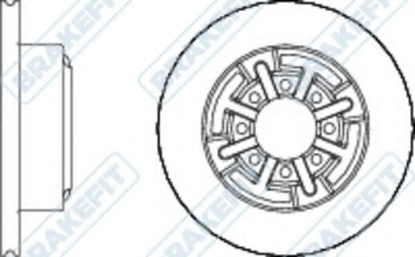 Тормозной диск APEC braking DK6108