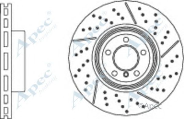 Тормозной диск APEC braking DSK3107