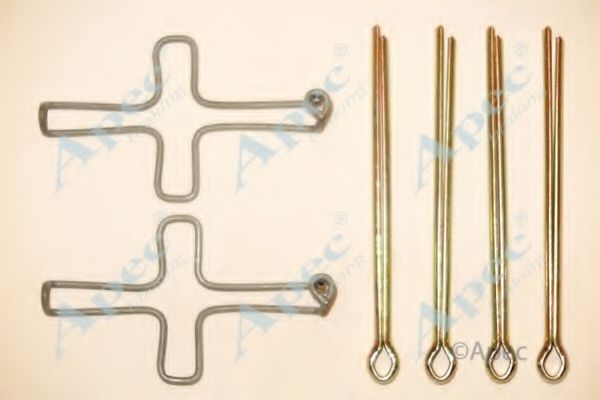 Комплектующие, тормозные колодки APEC braking KIT428