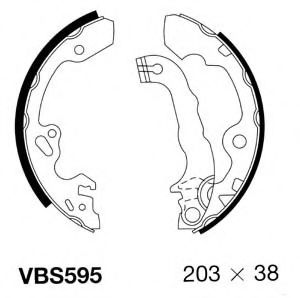 Комплект тормозных колодок MOTAQUIP VBS595