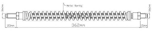 Тормозной шланг MOTAQUIP VBH939