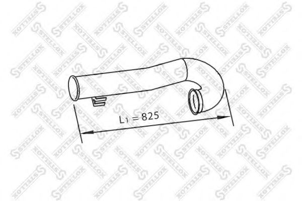Труба выхлопного газа STELLOX 82-03805-SX