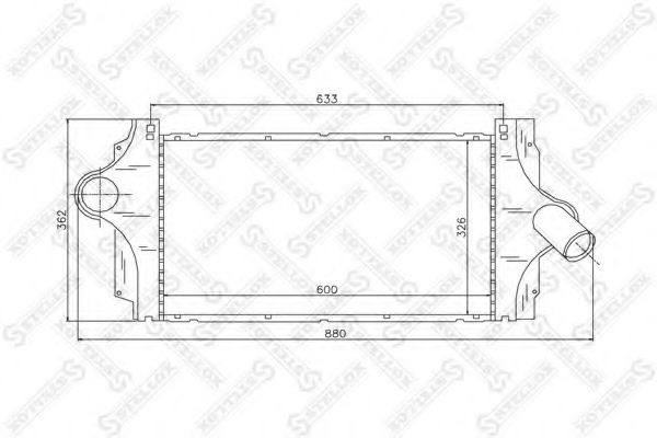 Интеркулер STELLOX 10-40066-SX