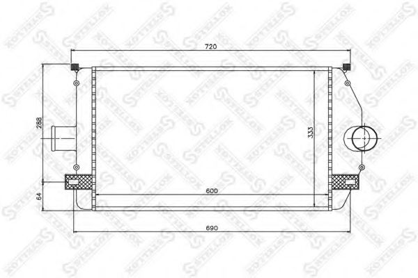 Интеркулер STELLOX 10-40069-SX