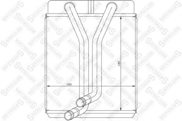 Теплообменник, отопление салона STELLOX 10-35184-SX