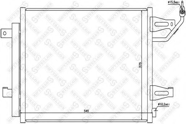 Конденсатор, кондиционер STELLOX 10-45223-SX