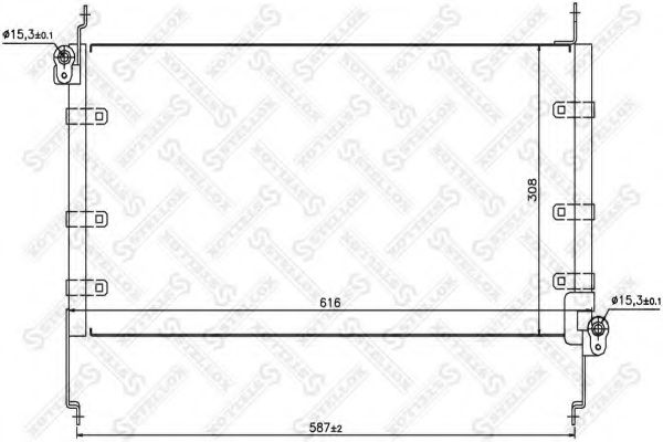 Конденсатор, кондиционер STELLOX 10-45423-SX