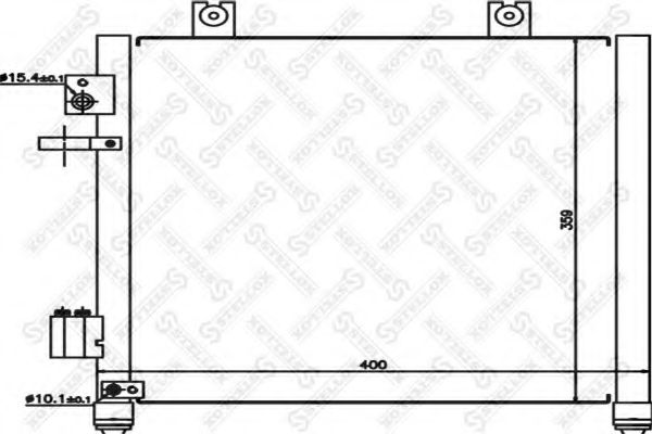 Конденсатор, кондиционер STELLOX 10-45486-SX