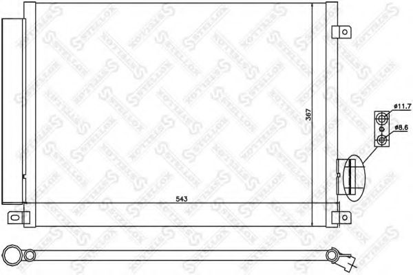 Конденсатор, кондиционер STELLOX 10-45614-SX