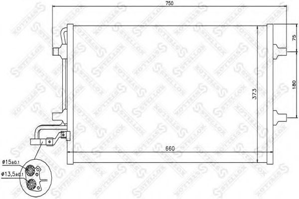 Конденсатор, кондиционер STELLOX 10-45640-SX