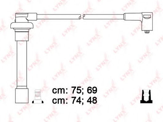 Комплект проводов зажигания LYNXauto SPC3407